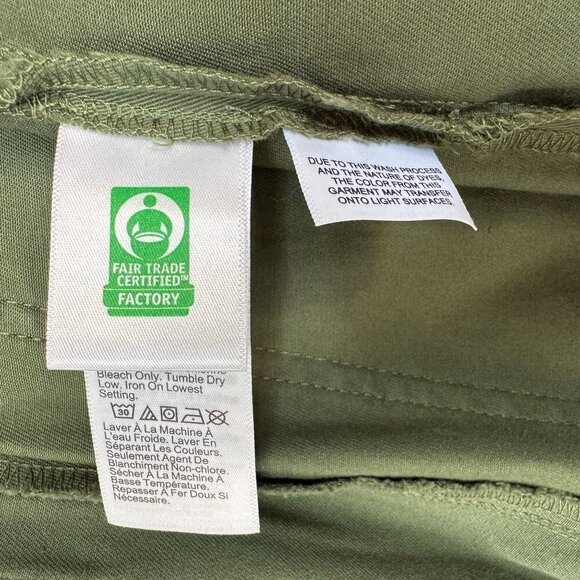 J. Crew Sailor Slim Wide-Leg High Rise Distressed Fatigue Chino Pant Size 33 - Picture 14 of 16